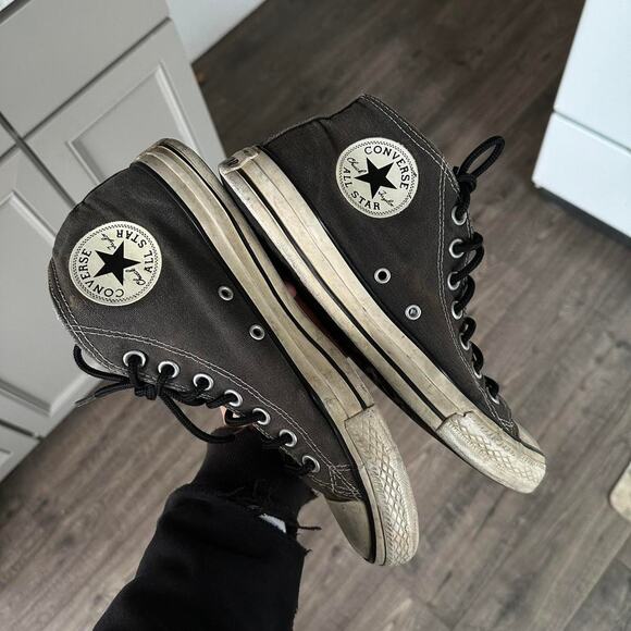 Vintage 00s Y2K Converse Mid Chuck 70 Punk Emo Hi Top Shoes - Picture 4 of 8